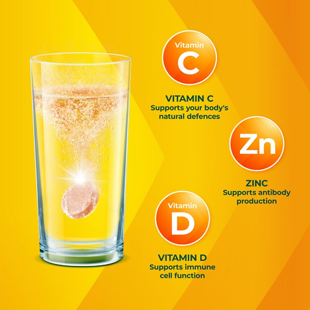 Berocca Immune Daily Defence Orange Flavour 30 Effervescent Tablets