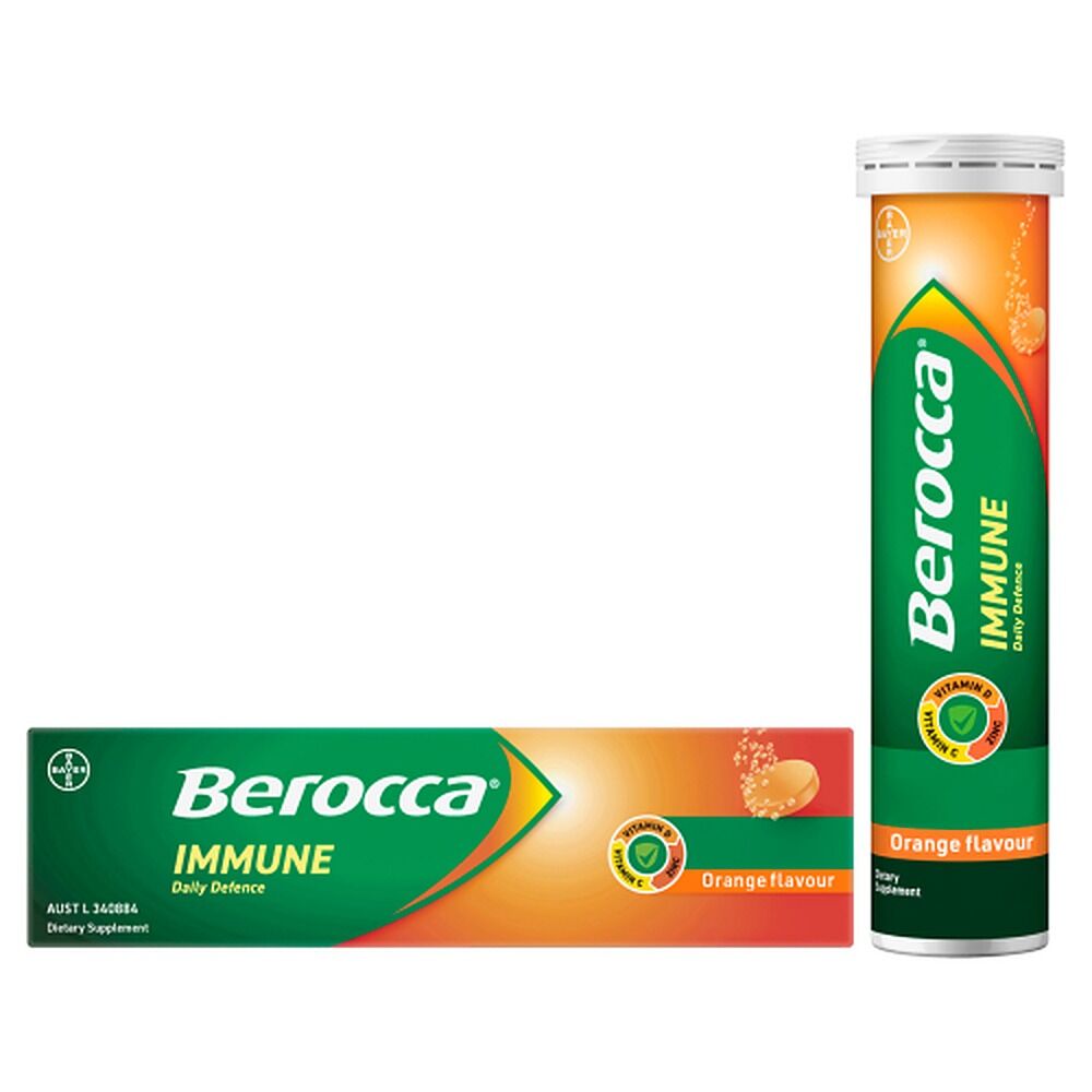 Berocca Immune Daily Defence Orange 15 Effervescent Tablets