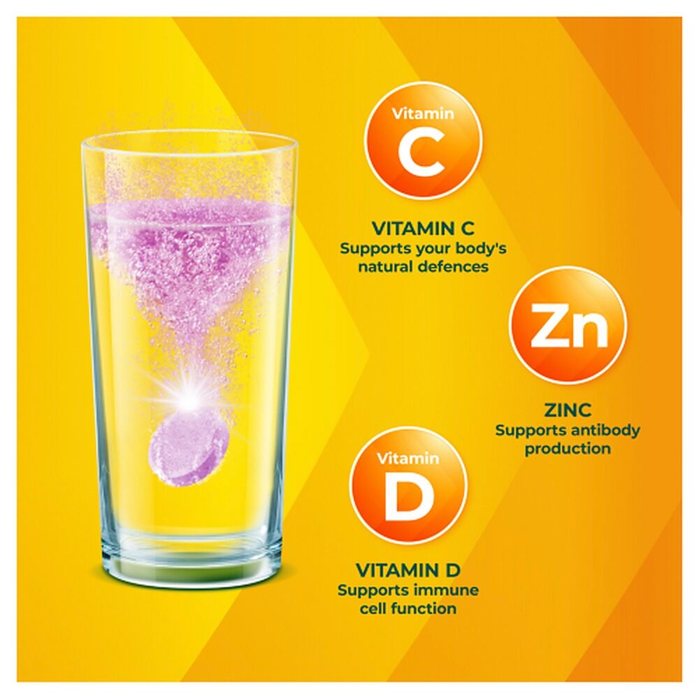 Berocca Immune Daily Defence Blackcurrant 15 Effervescent Tablets