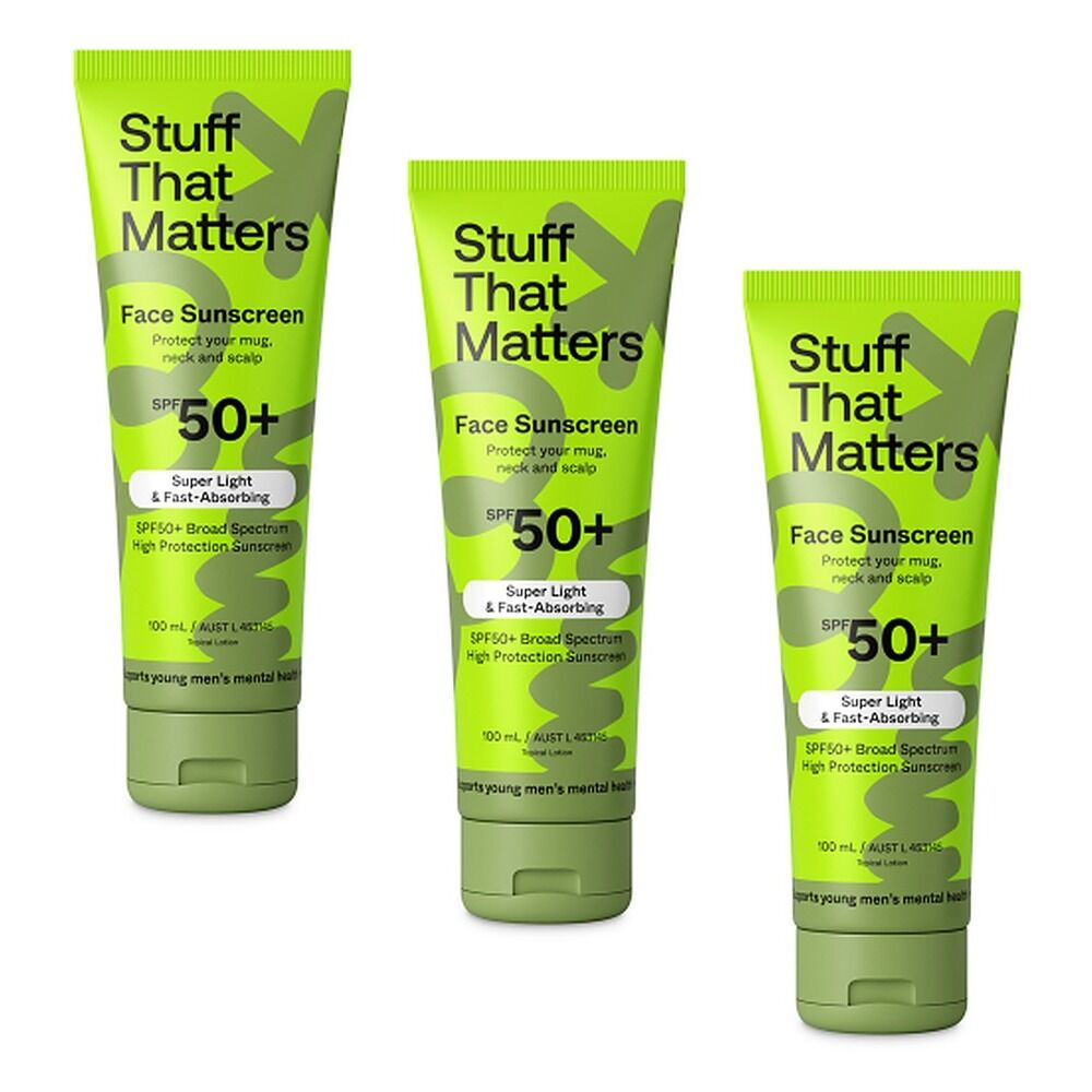 Stuff That Matters Face Sunscreen SPF50+ 100mL Pack of 3