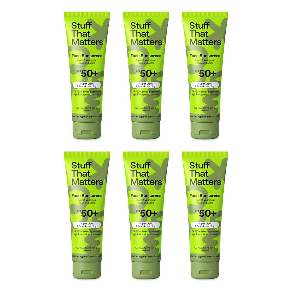 Stuff That Matters Face Sunscreen SPF50+ 100mL Pack of 6