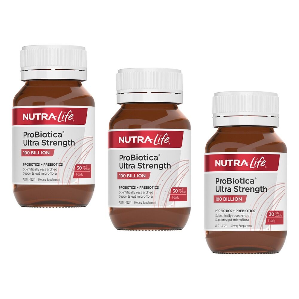 Nutra-Life ProBiotica Ultra Strength 30 Capsules Pack of 3