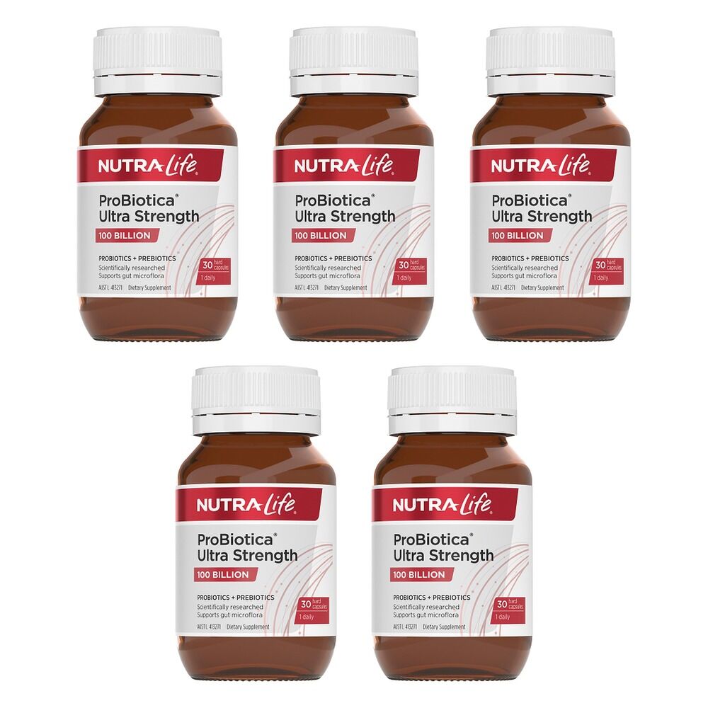 Nutra-Life ProBiotica Ultra Strength 30 Capsules Pack of 5