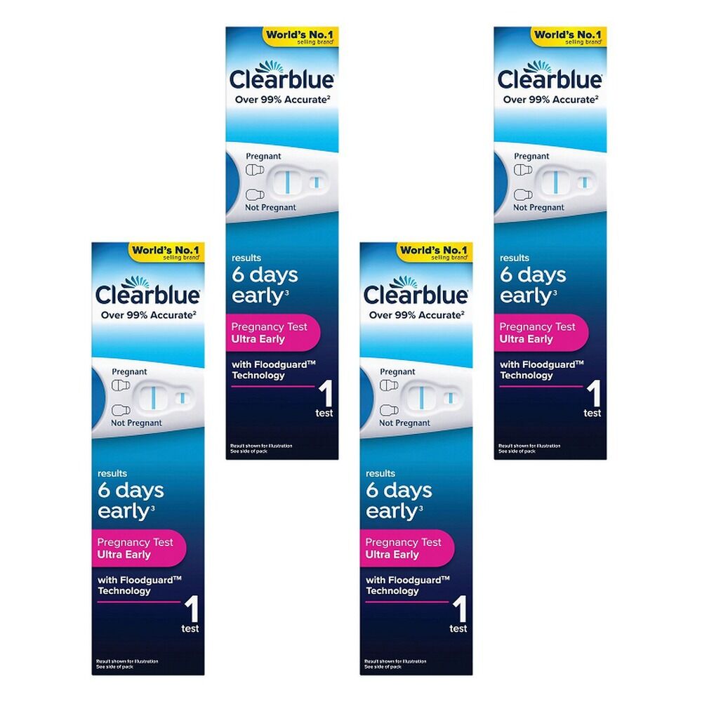Clearblue Ultra Early Pregnancy Test Pack of 4
