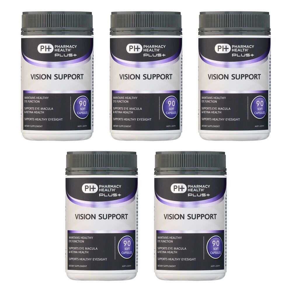 Pharmacy Health Vision Support 90 Capsules Pack of 5