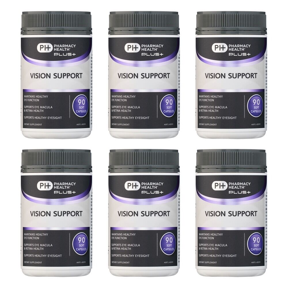 Pharmacy Health Vision Support 90 Capsules Pack of 6