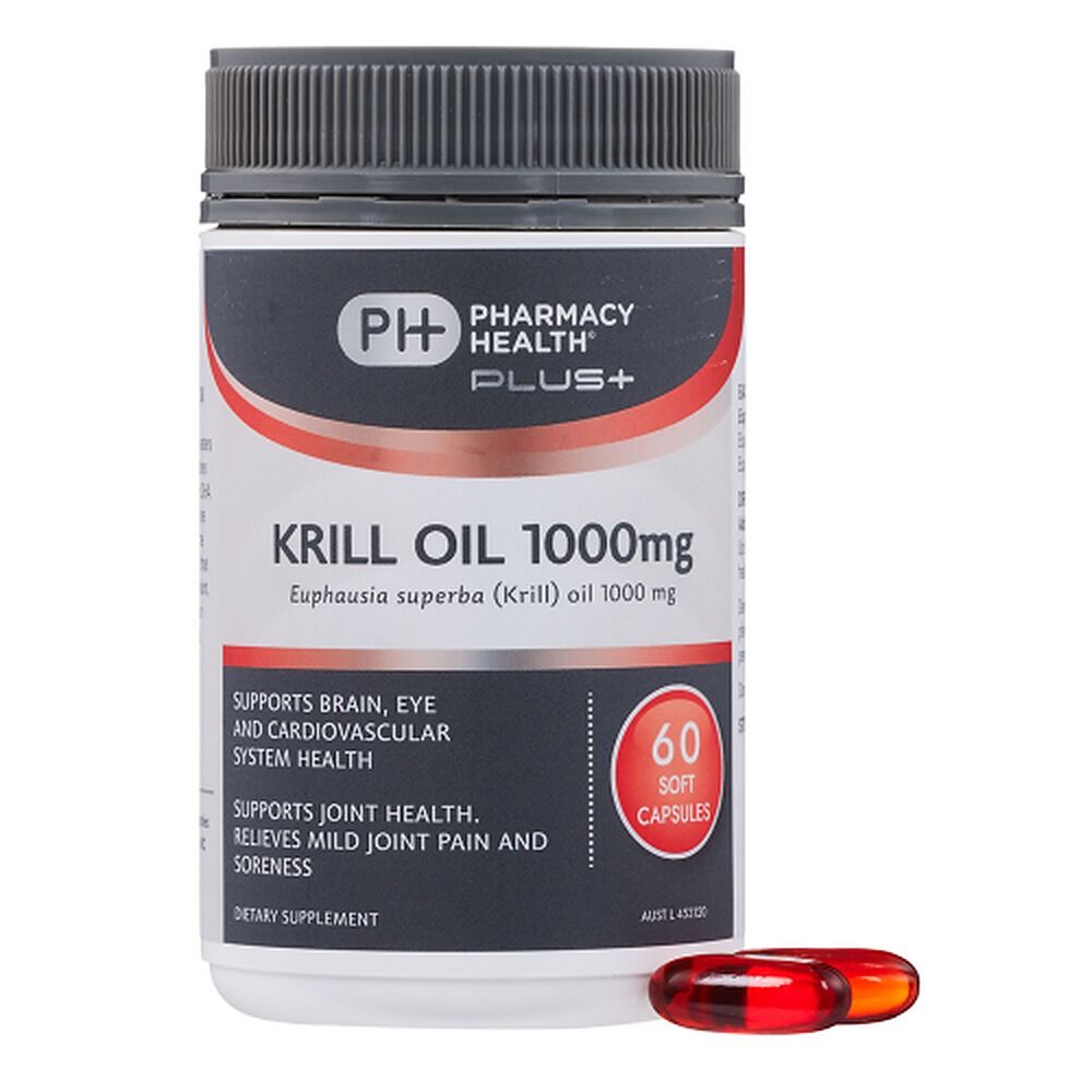 Pharmacy Health Plus Krill Oil 1000mg 60 Capsules