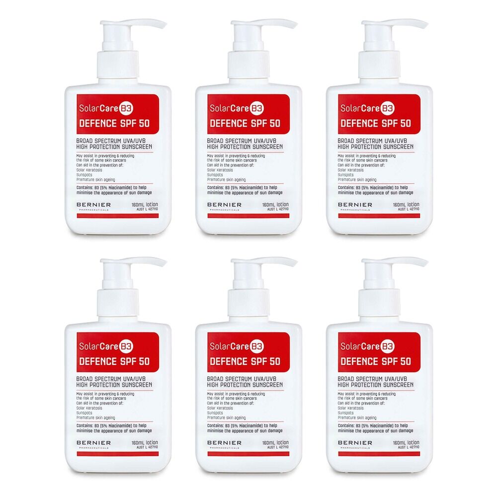 SolarCare B3 SPF50 Defence Sunscreen 160mL Pack of 6