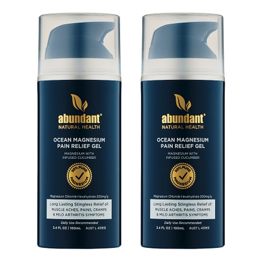 Abundant Ocean Magnesium Pain Relief Gel 100mL Pack of 2
