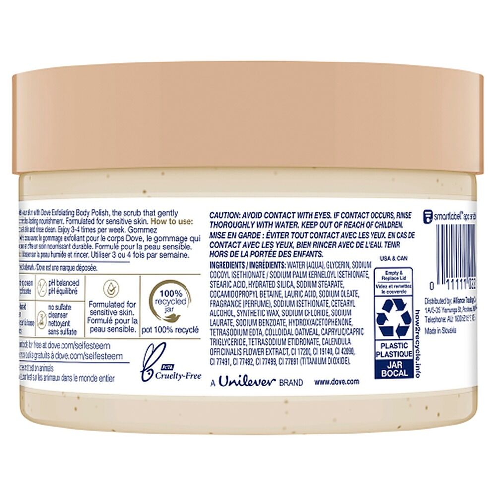 Dove Exfoliating Body Polish Colloidal Oatmeal & Calendula Oil 298g