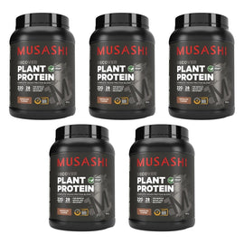 Musashi Recover Plant Protein Chocolate 900g Pack of 5