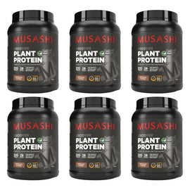 Musashi Recover Plant Protein Chocolate 900g Pack of 6
