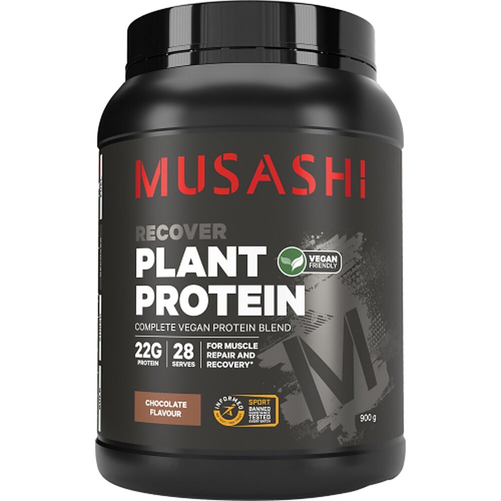 Musashi Recover Plant Protein Chocolate 900g