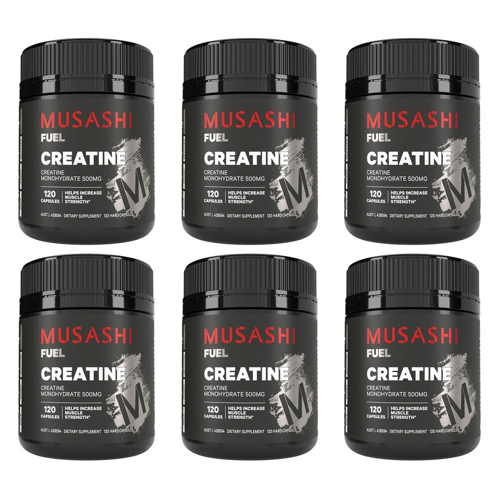 Musashi Fuel Creatine 120 Capsules Pack of 6