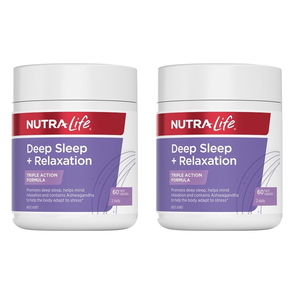 Nutra-Life Deep Sleep + Relaxation 60 Capsules Pack of 2