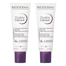 Bioderma Cicabio Creme+ Restorative Soothing Cream 40mL Pack of 2