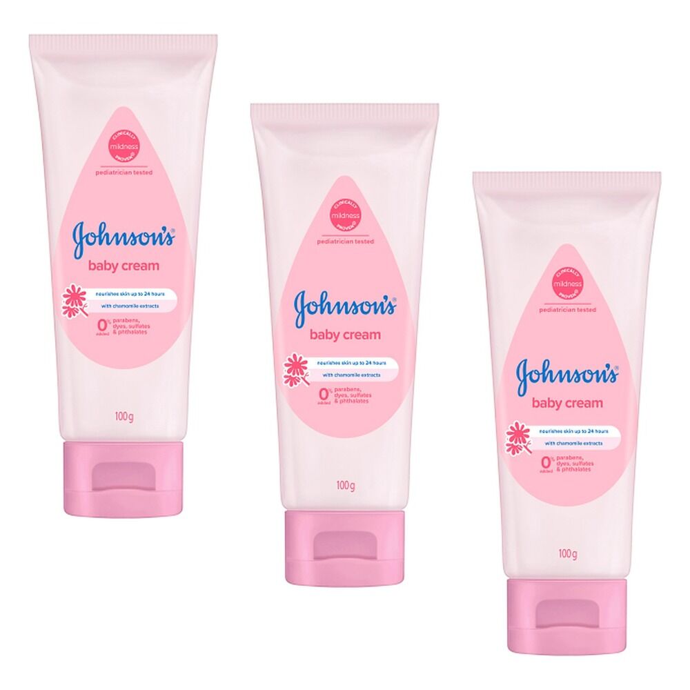 Johnson's Baby Cream 100g Pack of 3