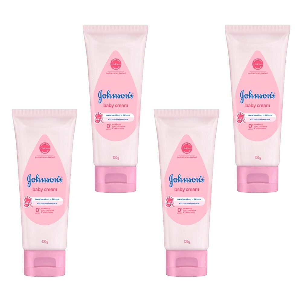 Johnson's Baby Cream 100g Pack of 4