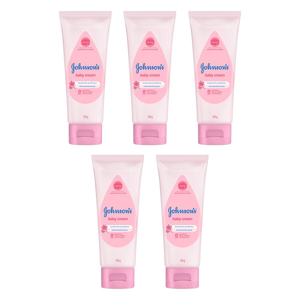 Johnson's Baby Cream 100g Pack of 5