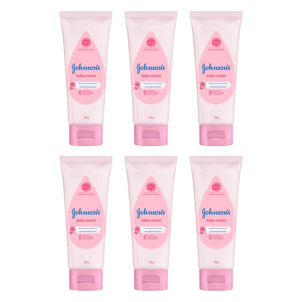 Johnson's Baby Cream 100g Pack of 6