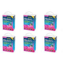 Piksters Interdental Brushes Pink Size 00 40 Pack Bundle of 6