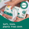 GAIA Water + Ceramides Biodegradable Wipes, Jojoba, 20 Pack