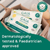 GAIA Water + Ceramides Biodegradable Wipes, Jojoba, 20 Pack