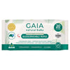 GAIA Water + Ceramides Biodegradable Wipes, Jojoba, 20 Pack
