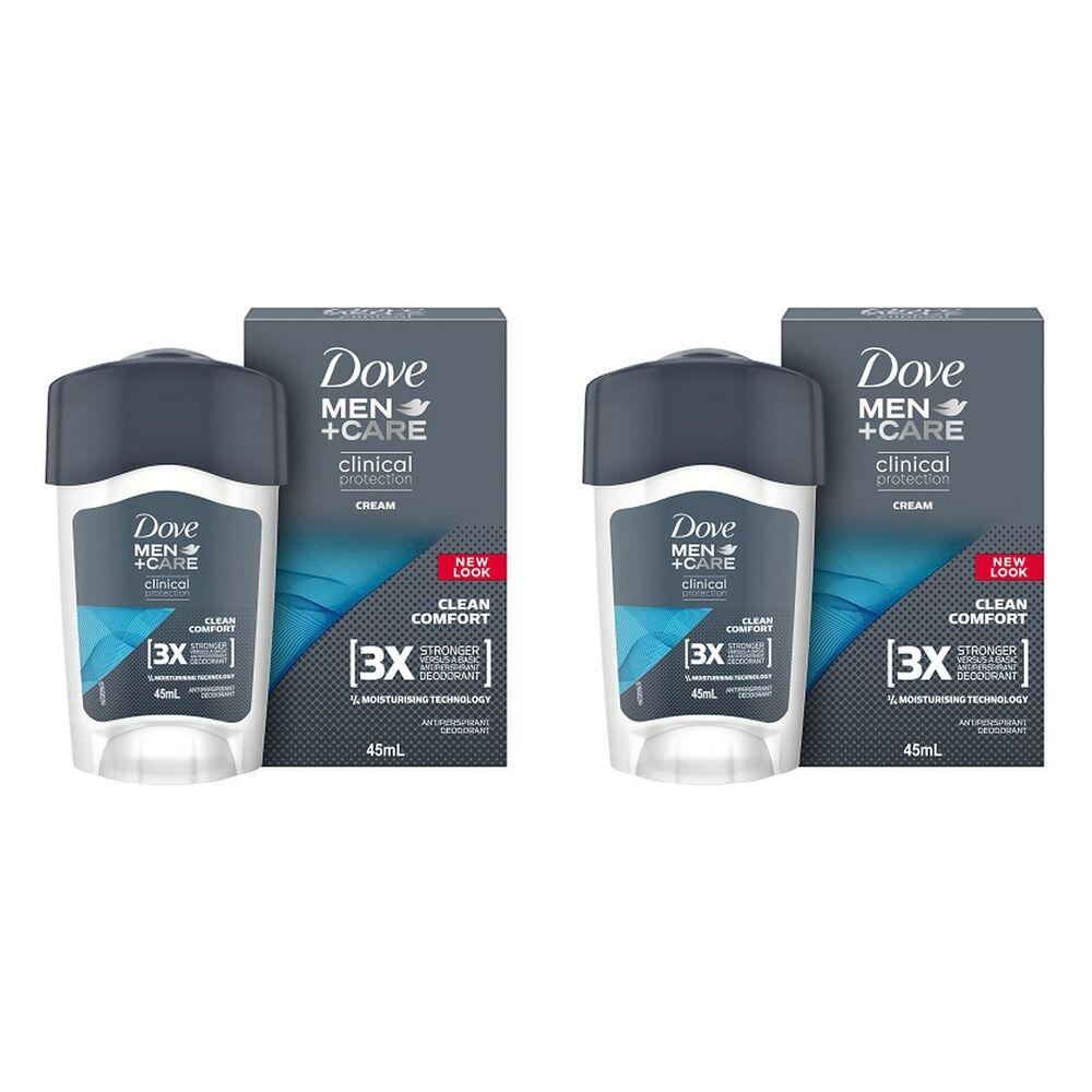 Dove Men Antiperspirant Deodorant Clinical Protection Clean Comfort Pack of 2