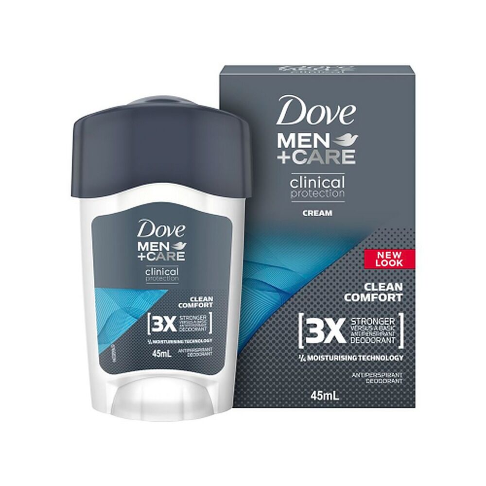 Dove Men Antiperspirant Deodorant Clinical Protection Clean Comfort 45mL