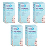 Baby U Dry Wipes, Spunlace Nappy Change and Bathing Wipes, 100 Pack Bundle of 5