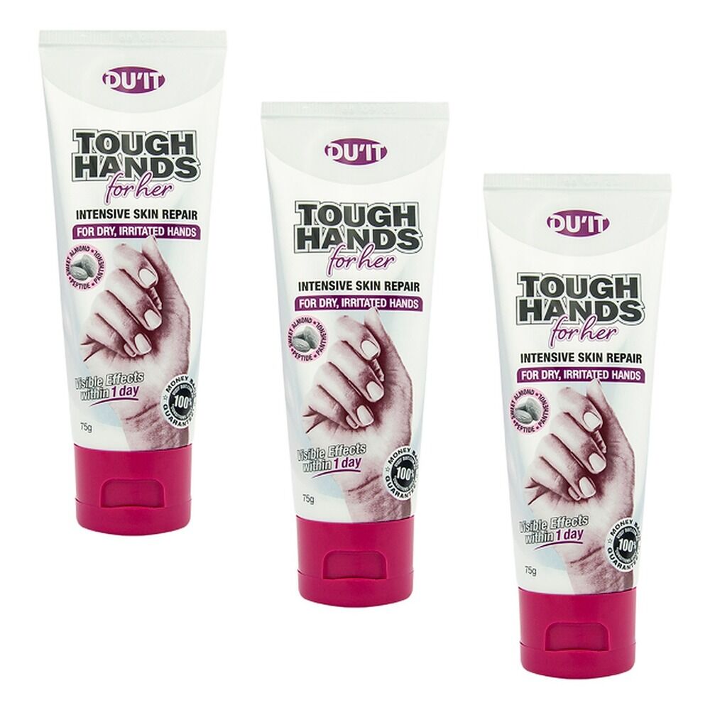 DU'IT Tough Hands for Her Intensive Hand Cream 75g Pack of 3