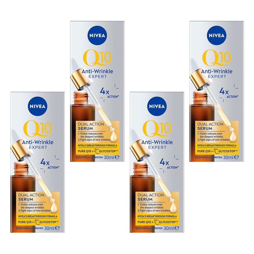 NIVEA Q10 Dual Action Serum 30mL Pack of 4