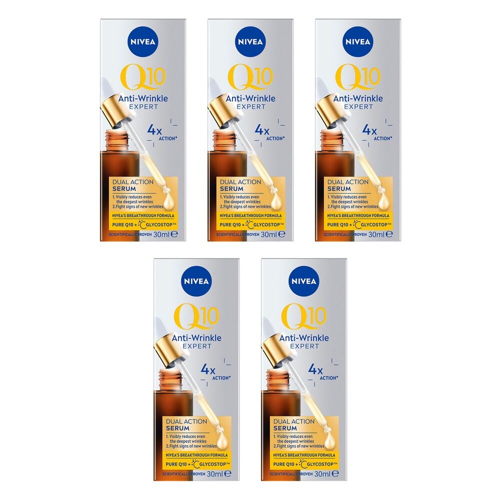 NIVEA Q10 Dual Action Serum 30mL Pack of 5