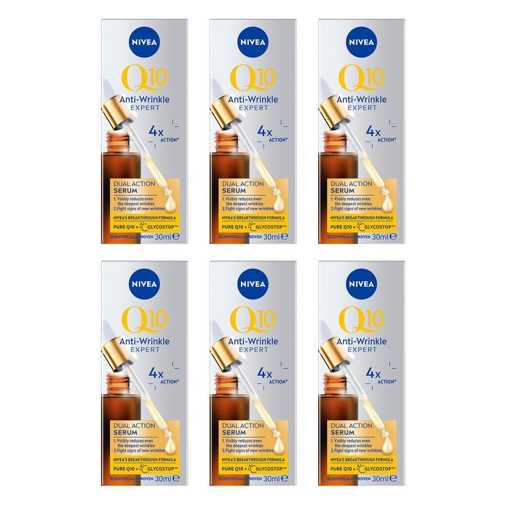 NIVEA Q10 Dual Action Serum 30mL Pack of 6