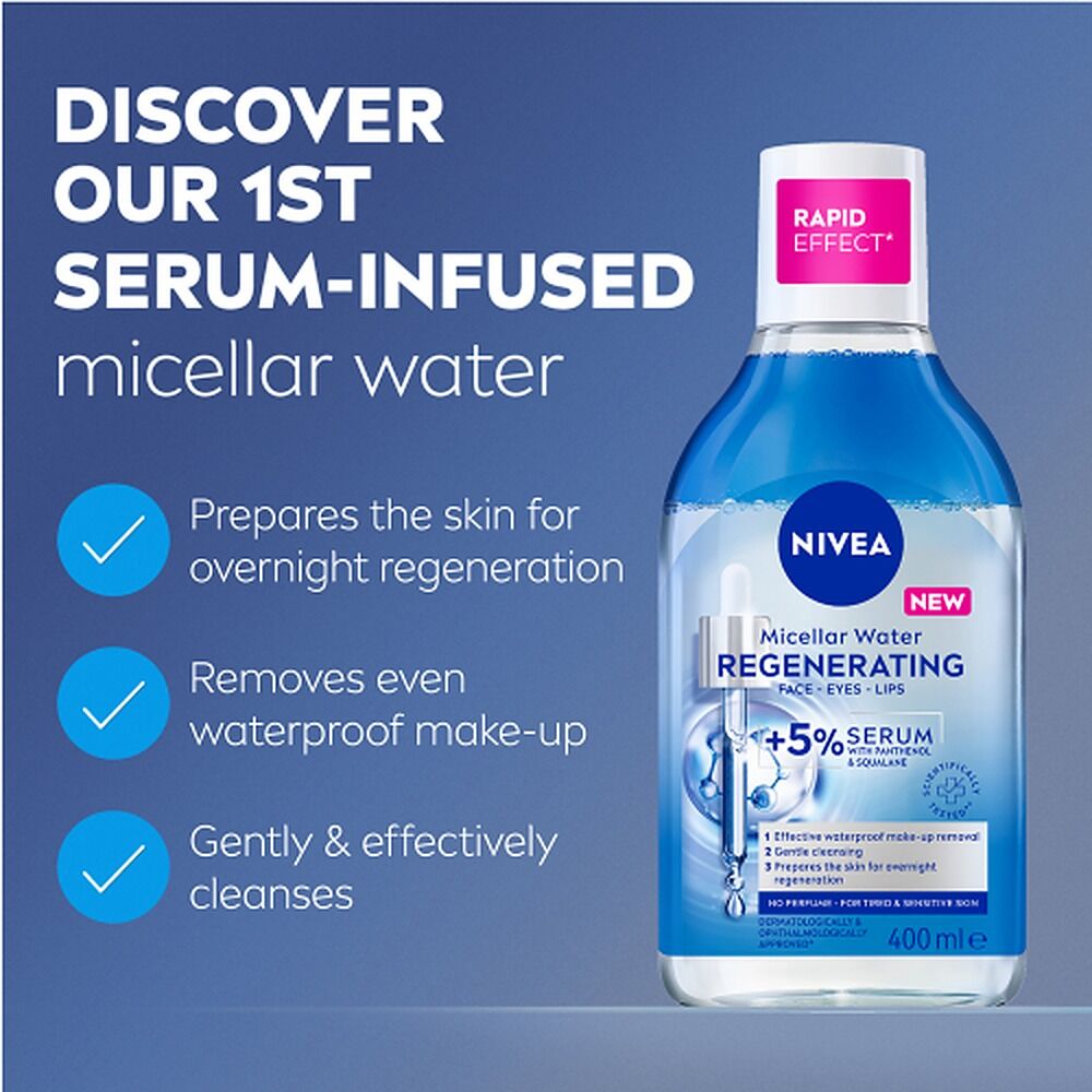 NIVEA Regenerating Serum Micellar Water 400mL