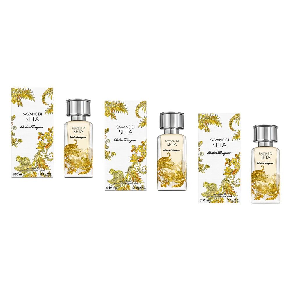 Ferragamo Savane Di Seta Eau de Parfum 50mL Pack of 3