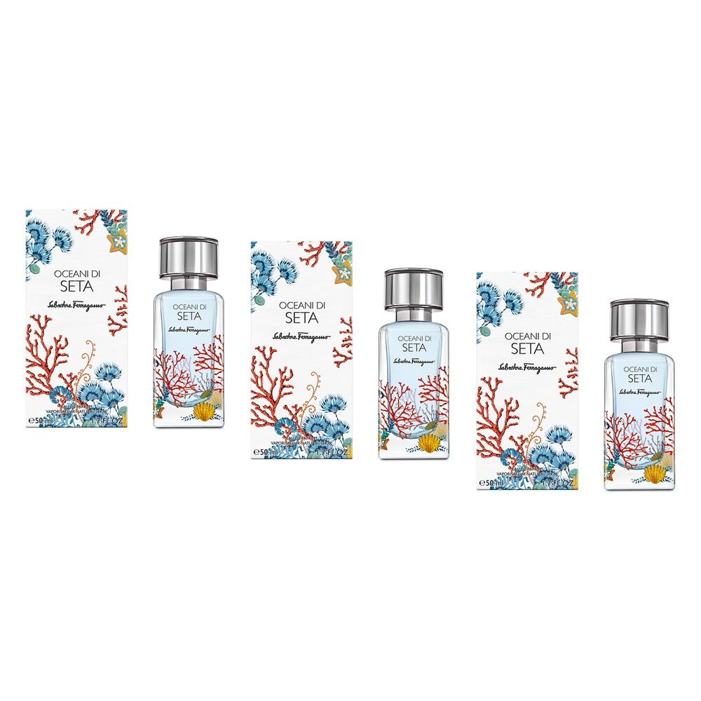 Ferragamo Oceani Di Seta Eau de Parfum 50mL Pack of 3
