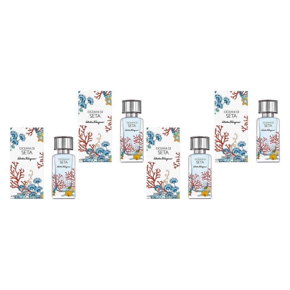 Ferragamo Oceani Di Seta Eau de Parfum 50mL Pack of 4