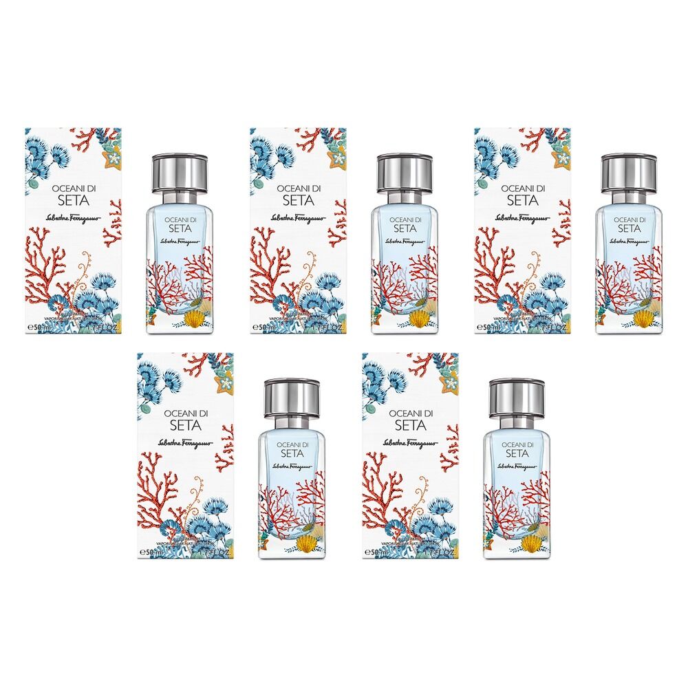 Ferragamo Oceani Di Seta Eau de Parfum 50mL Pack of 5