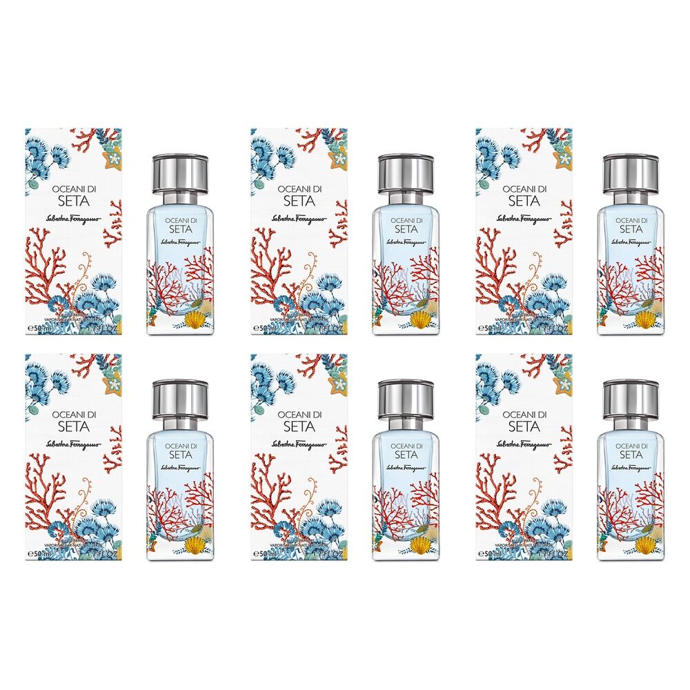 Ferragamo Oceani Di Seta Eau de Parfum 50mL Pack of 6