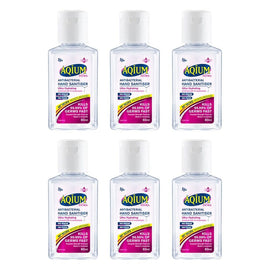 Ego Aqium Antibacterial Hand Sanitiser Ultra Hydrating 60mL Pack of 6