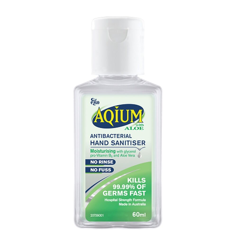 Ego Aqium Aloe Antibacterial Hand Sanitiser 60mL