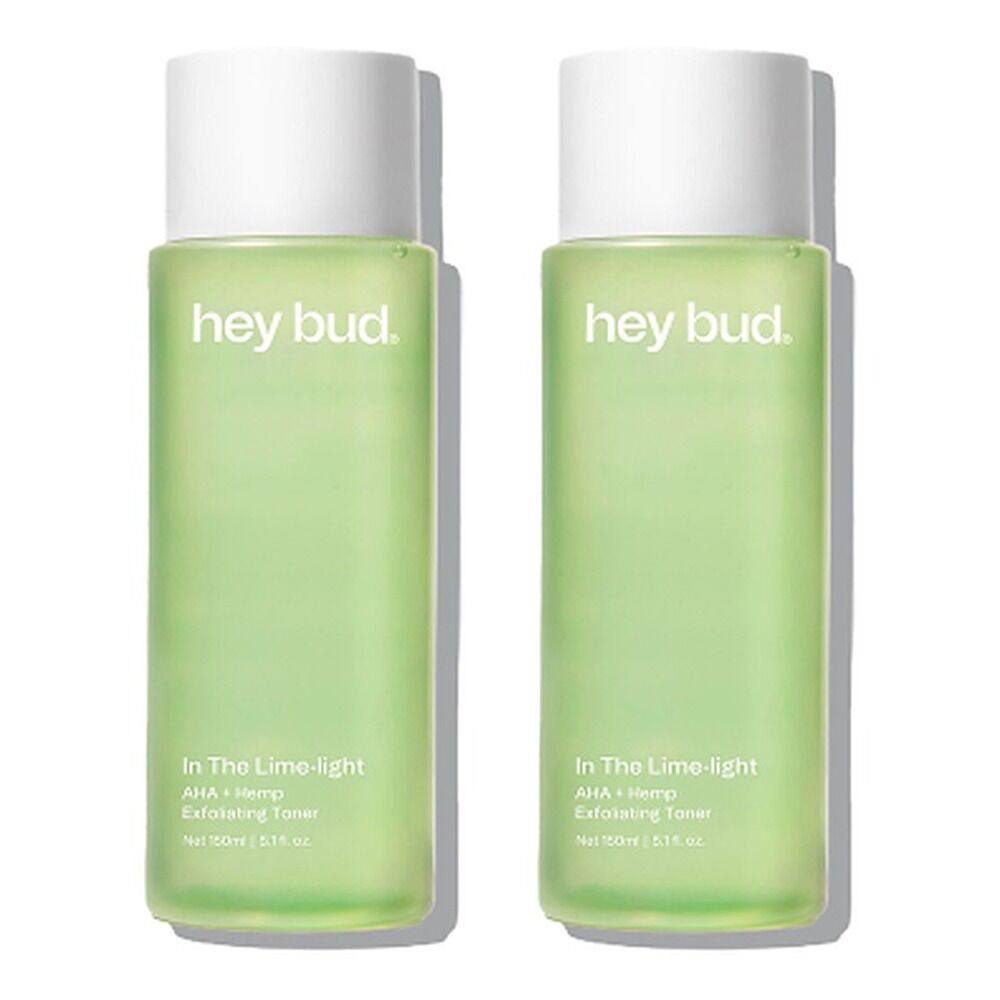 Hey Bud AHA + Hemp Exfoliating Toner 150mL Pack of 2