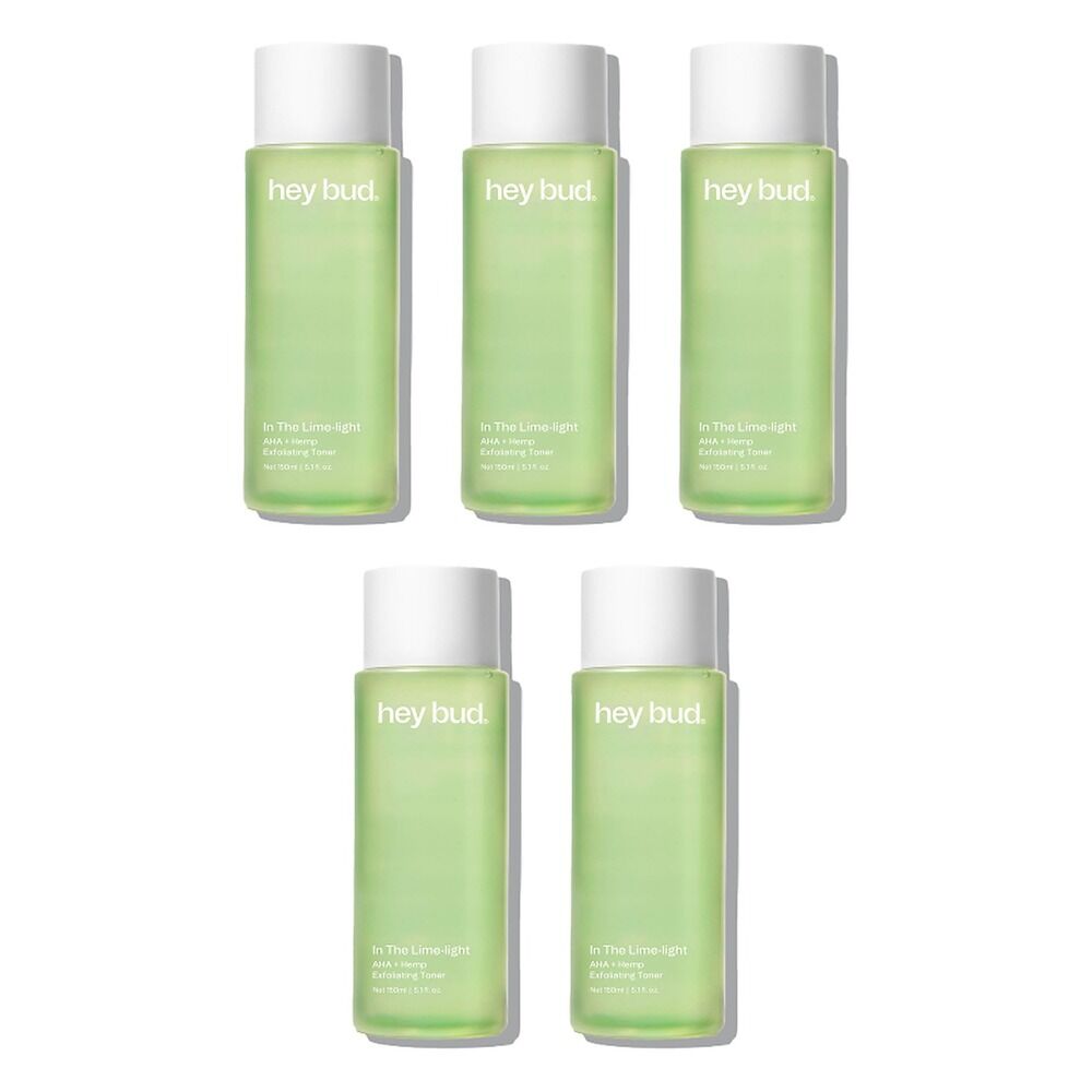 Hey Bud AHA + Hemp Exfoliating Toner 150mL Pack of 5