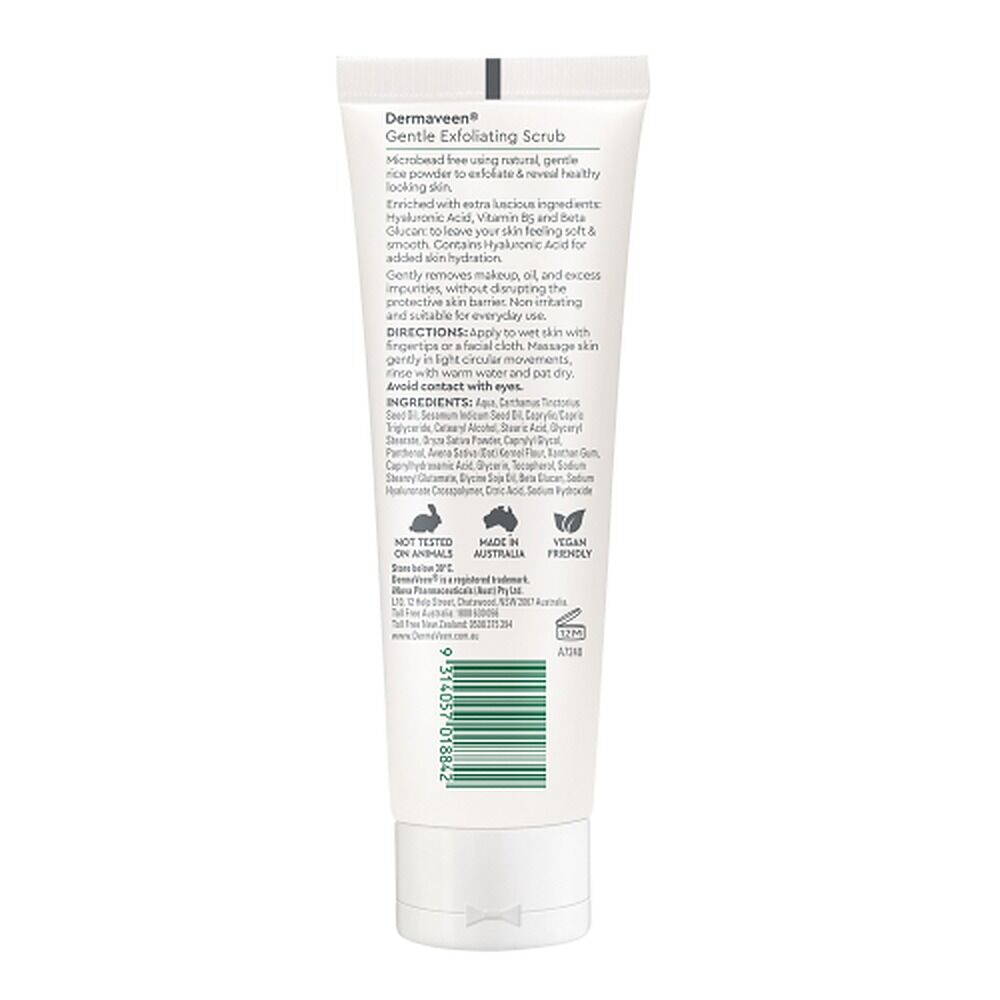 DermaVeen Face Gentle Exfoliating Scrub 125mL