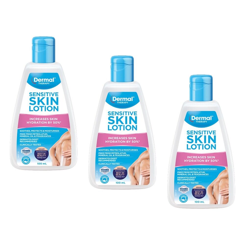 Dermal Therapy Sensitive Skin Lotion 100mL Pack of 3