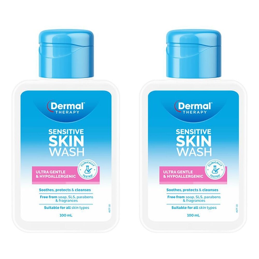 Dermal Therapy Sensitive Skin Wash 100mL Pack of 2