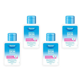 Dermal Therapy Sensitive Skin Wash 100mL Pack of 4