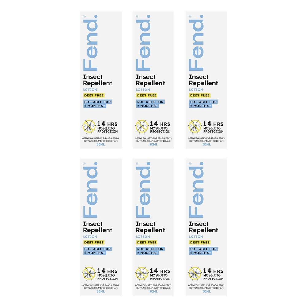 FEND Insect Repellent Lotion 50mL Pack of 6
